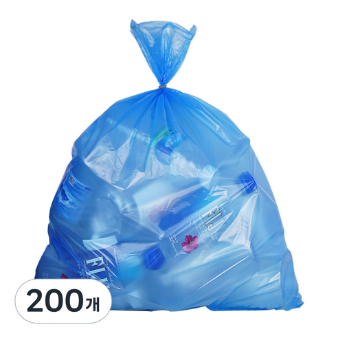 [국내생산] 담다 쓰레기용 비닐 봉투 청색, 20L, 200개