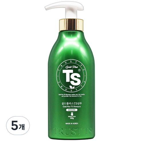 TS 골드플러스 탈모증상완화 샴푸, 500g, 5개