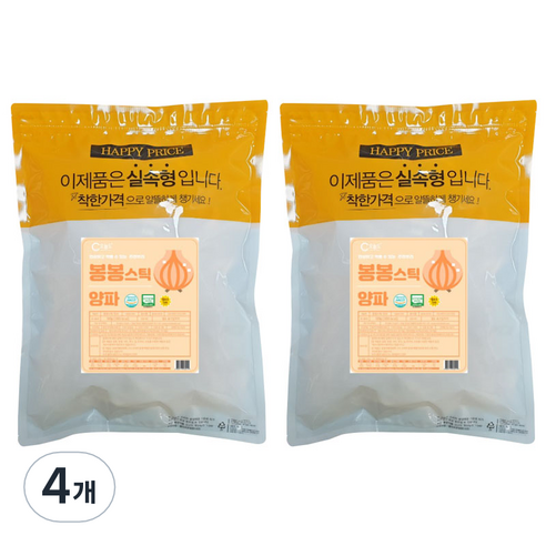오늘도 유기농 유아 쌀과자 대용량 봉봉스틱, 양파, 120g, 4개
