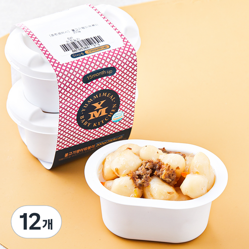 얌이밀 불고기팽이 떡볶이, 100g, 12개