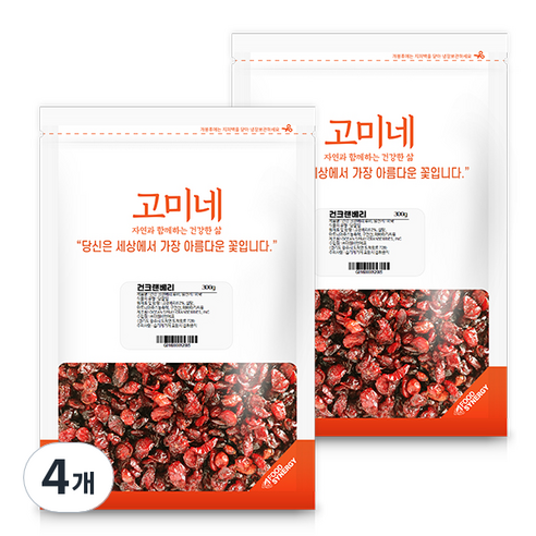 고미네 건크랜베리, 300g, 4개