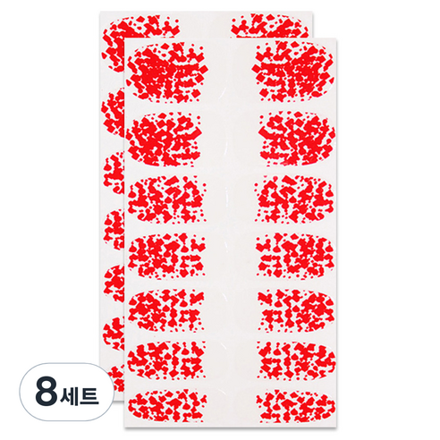 지니핀 네일 패치 스티커, NP0600, 8세트