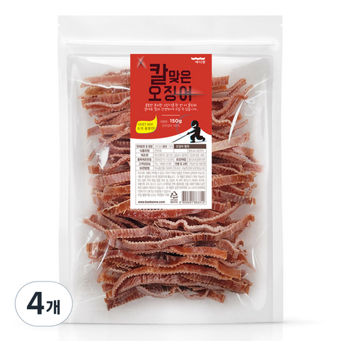 바다원 칼맞은 오징어, 150g, 4개