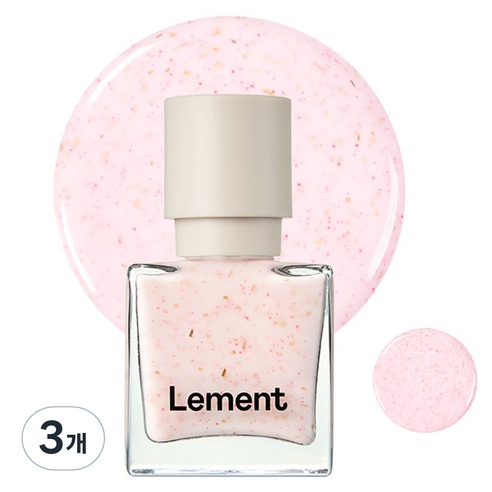 르멘트 컬러 네일, 42 핑크 글레이즈드 글라스, 9.5ml, 3개
