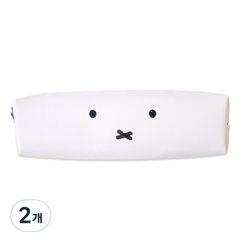 스튜디오에잇 미피 스틱 봉제 필통, 화이트, 2개