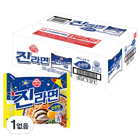 오뚜기 진라면 순한맛 120g, 60개