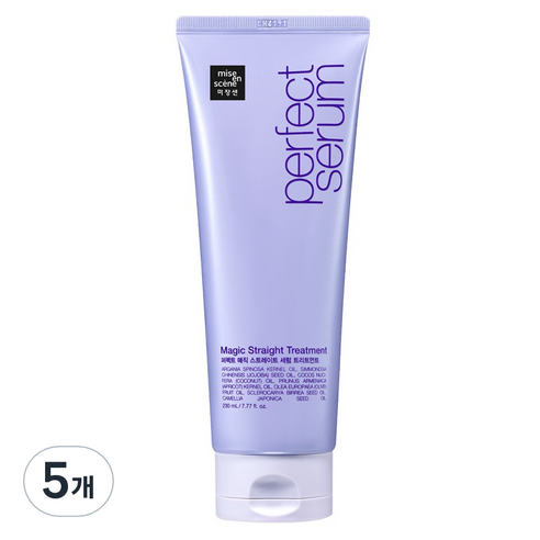 미쟝센 퍼펙트 매직 스트레이트 헤어 트리트먼트, 230ml, 5개