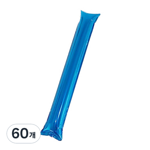 마켓감성 무패턴 치어스 풍선막대, 블루, 60개