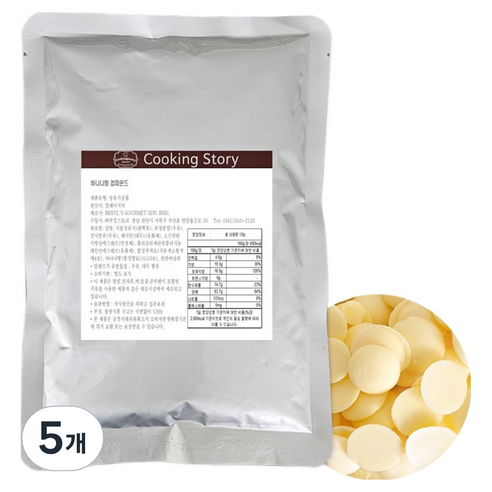 쿠킹스토리 베릴스 바나나향 코팅초콜릿, 100g, 5개