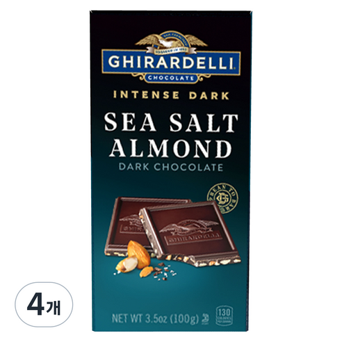 기라델리 씨솔트 아몬드, 100g, 4개