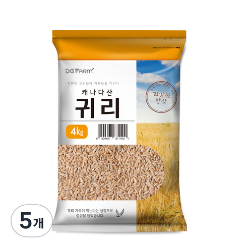 대구농산 귀리쌀, 4kg, 5개