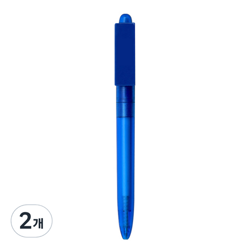 카코 인포 USB 플라스틱 중성 젤 볼펜 16g 0.5mm, 블루, 2개