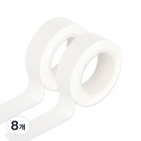 모노라이크 아르떼 마스킹 테이프, 501 White, 8개