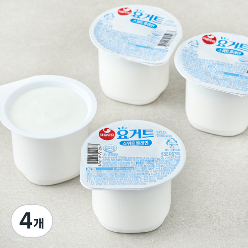 서울우유 요거트 스위트플레인 4개입, 340g, 4개