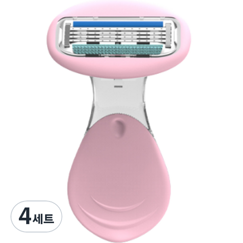 아베른 여성용 제모기 트리머 + 케이스 세트 핑크, 1개입, 4세트