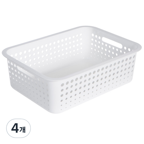 리템 마이룸 아이 바스켓 중, WHITE, 4개