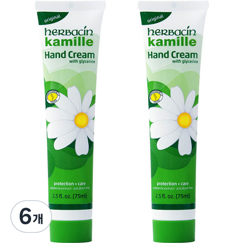 허바신 카밀 핸드크림 꽃향, 75ml, 6개