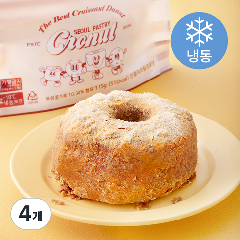 서울페이스트리 인절미크림 크로넛 (냉동), 115g, 4개