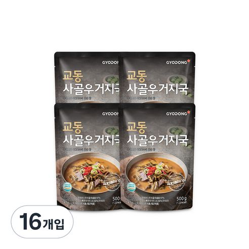 교동 사골우거지국, 500g, 16개입