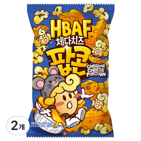 바프 체다치즈 팝콘, 80g, 2개