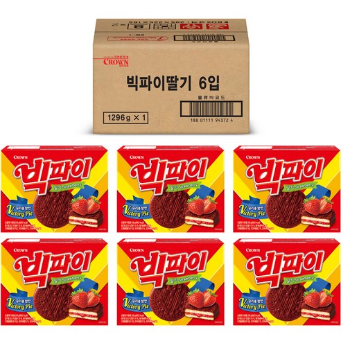 빅파이 딸기, 216g, 6개