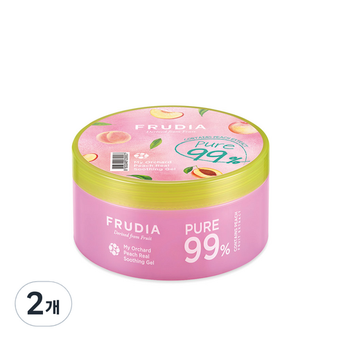 후르디아 마이 오차드 복숭아 리얼 수딩젤, 300ml, 2개