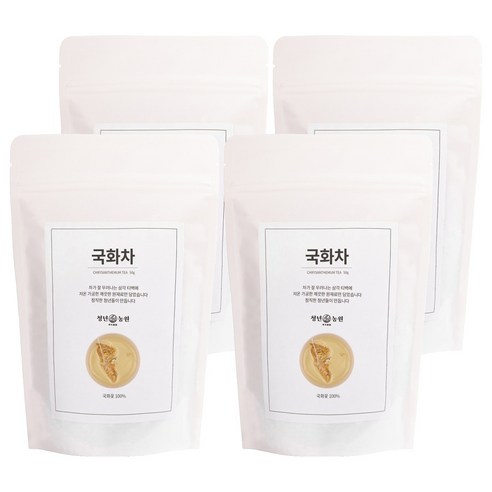 청년농원 저온가공 국화차 삼각티백, 500mg, 50개입, 4개