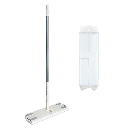 월드크린 띵크픽 2in1 코코 밀대걸레 대형 25cm + 정전기 청소포 대형 80p, 1세트