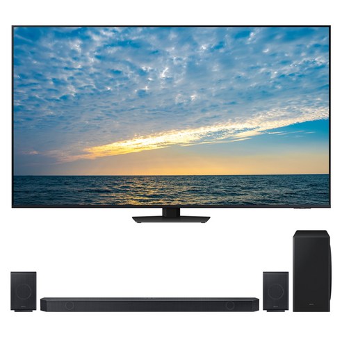 삼성전자 4K UHD Neo QLED 스마트 TV + 사운드바 세트, 214cm(85인치), KQ85QND83BFXKR, 스탠드형 X HW-930D (사운드바), 방문설치