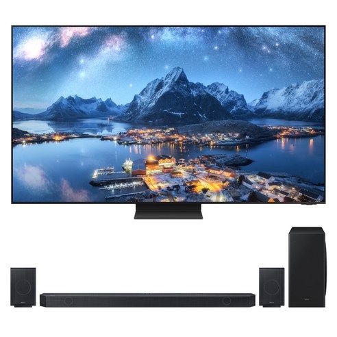 삼성전자 8K UHD Neo QLED TV + 사운드바 세트, 214cm(85인치), KQ85QND800FXKR, 스탠드형 X HW-930D (사운드바), 방문설치