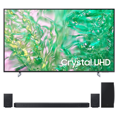 삼성전자 4K UHD Crystal TV + 사운드바 세트, 138cm(55인치), KU55UD8000FXKR(TV),HW-930D (사운드바), 스탠드형, 방문설치