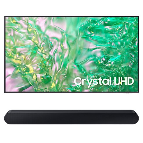 삼성전자 4K UHD Crystal TV + 사운드바 세트, 189cm(75인치), KU75UD8000FXKR, 벽걸이형 X HW-S60D (사운드바), 방문설치