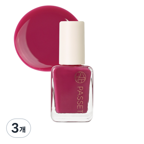 파셋 셀럽 네일컬러 폴리쉬 매니큐어 7ml, 마젠타핑크, 3개