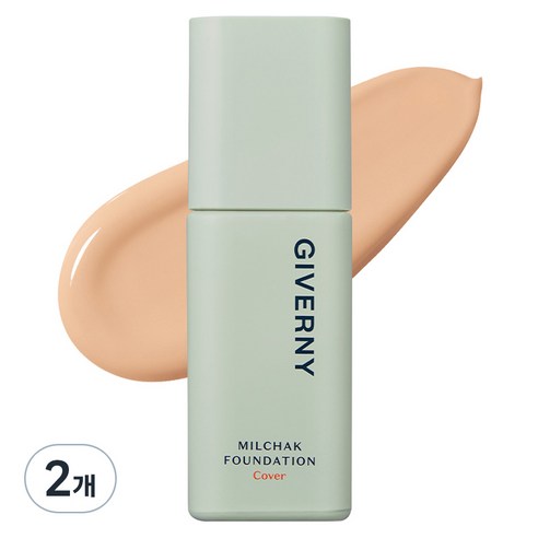 지베르니 밀착 커버 파운데이션 30ml, 23호 미디움 베이지, 2개