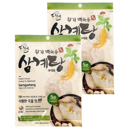 다예 황기 백숙용 삼계탕 부재료, 2개, 20g