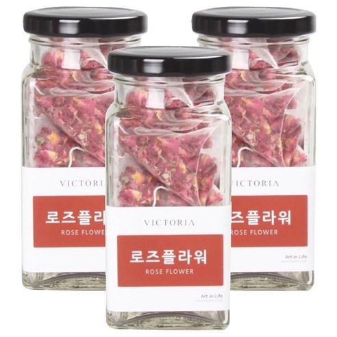 빅토리아 보틀 로즈플라워 차, 1g, 10개입, 3개