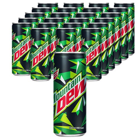 마운틴듀 롯데칠성음료, 24개, 330ml