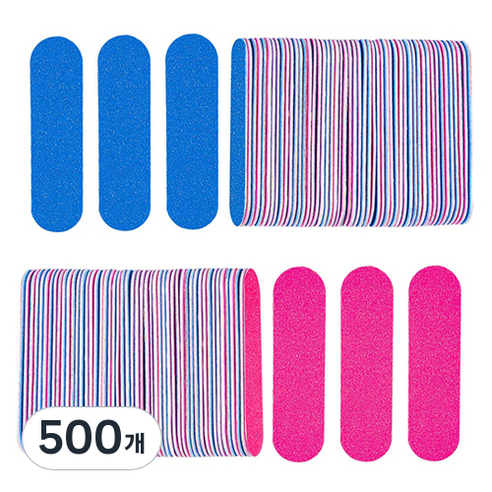 OON 대용량 미니 우드 파일 5cm, 500개, 혼합색상