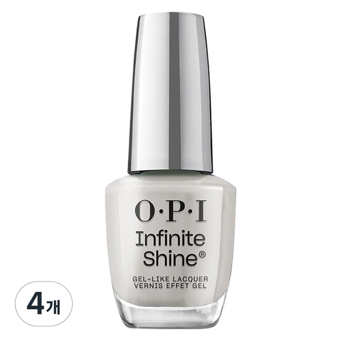오피아이 인피니트 샤인 젤 라이크 매니큐어, ISL 109 Gray it on Me, 15ml, 4개