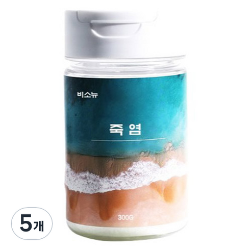 비소뉴 정성으로 구운 죽염, 300g, 5개