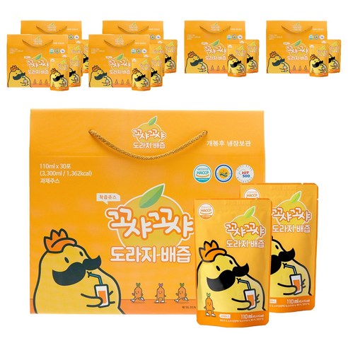 꼬샤꼬샤 도라지 배즙, 110ml, 210개