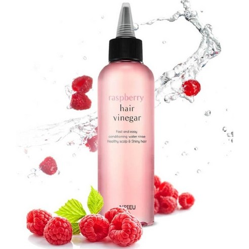 어퓨 라즈베리 헤어 식초 린스로 찰랑이는 머릿결과 상쾌한 두피를!