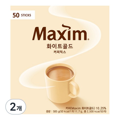 맥심 화이트 골드 커피믹스, 11.7g, 210개입, 1개