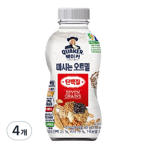 퀘이커 마시는 오트밀F 단백질2.0, 80g, 10개 잇더핏