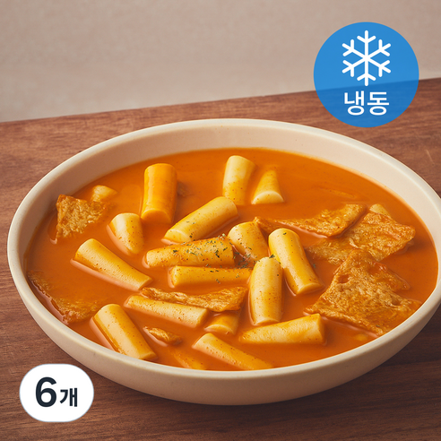 푸딩팩토리 로제 국물 떡볶이 (냉동), 570g, 6개