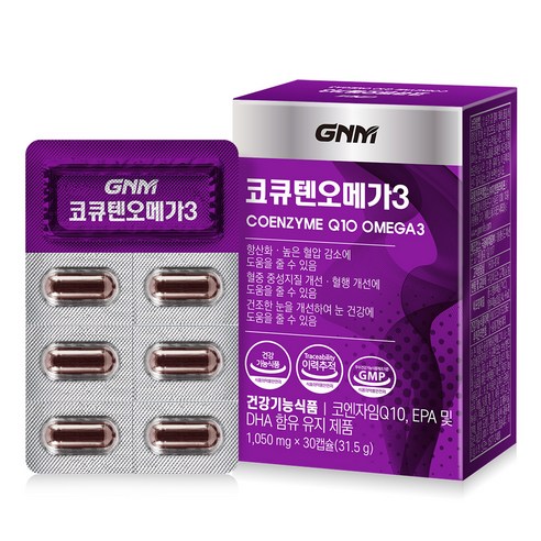GNM자연의품격 코큐텐 오메가3, 30정, 1박스