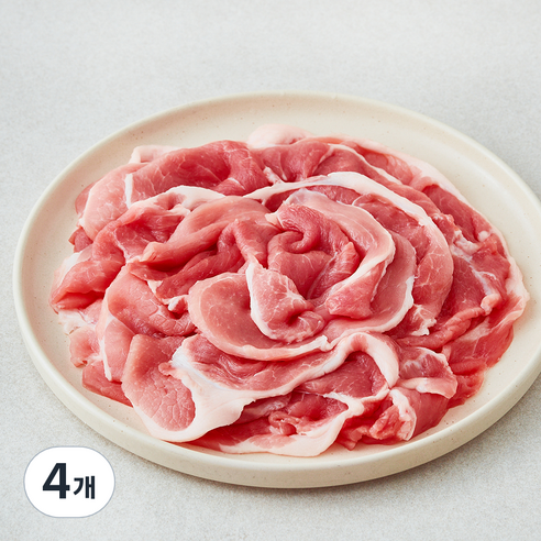 곰곰 무항생제 앞다리살 불고기용 (냉장), 4개, 500g