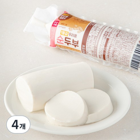 곰곰 1등급 우리콩 순두부, 400g, 4개