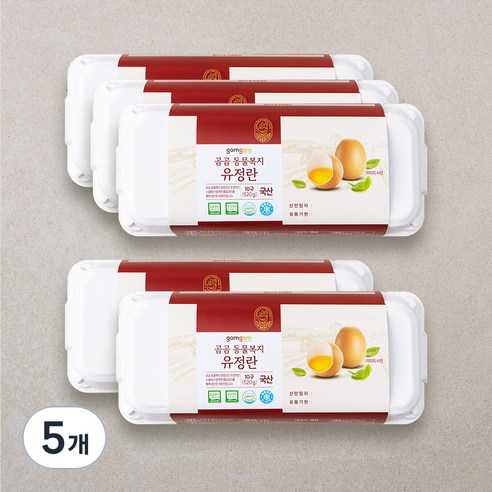 곰곰 동물복지 유정란, 10구, 5개