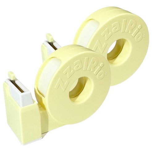 잘잘리오 아동용 안전 휴대용 테이프 디스펜서, 바나나 옐로우, 2개